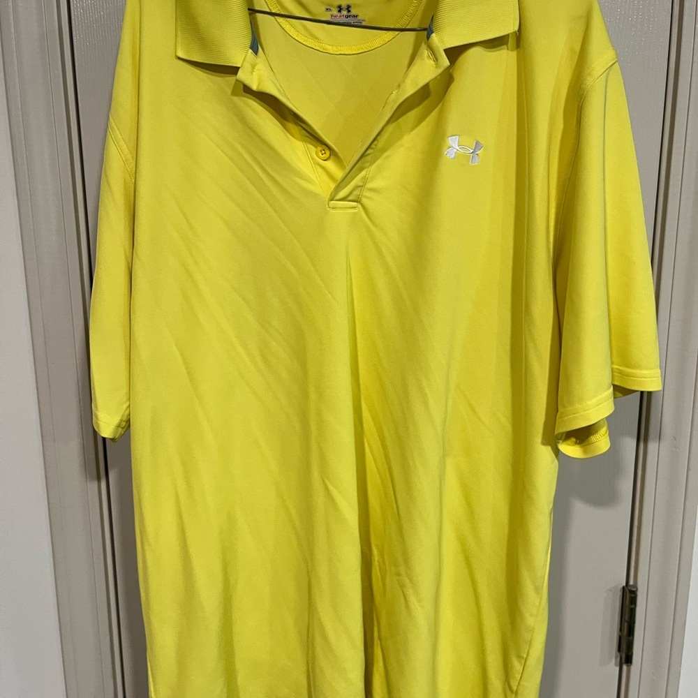 Under Armour Men’s Bright Yellow Polo Shirt